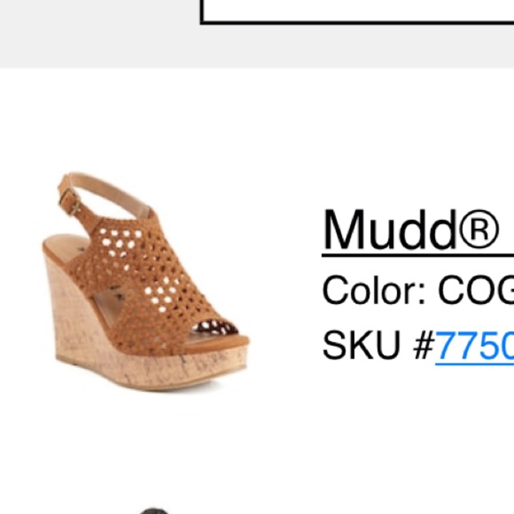 Tan/cognac wedges